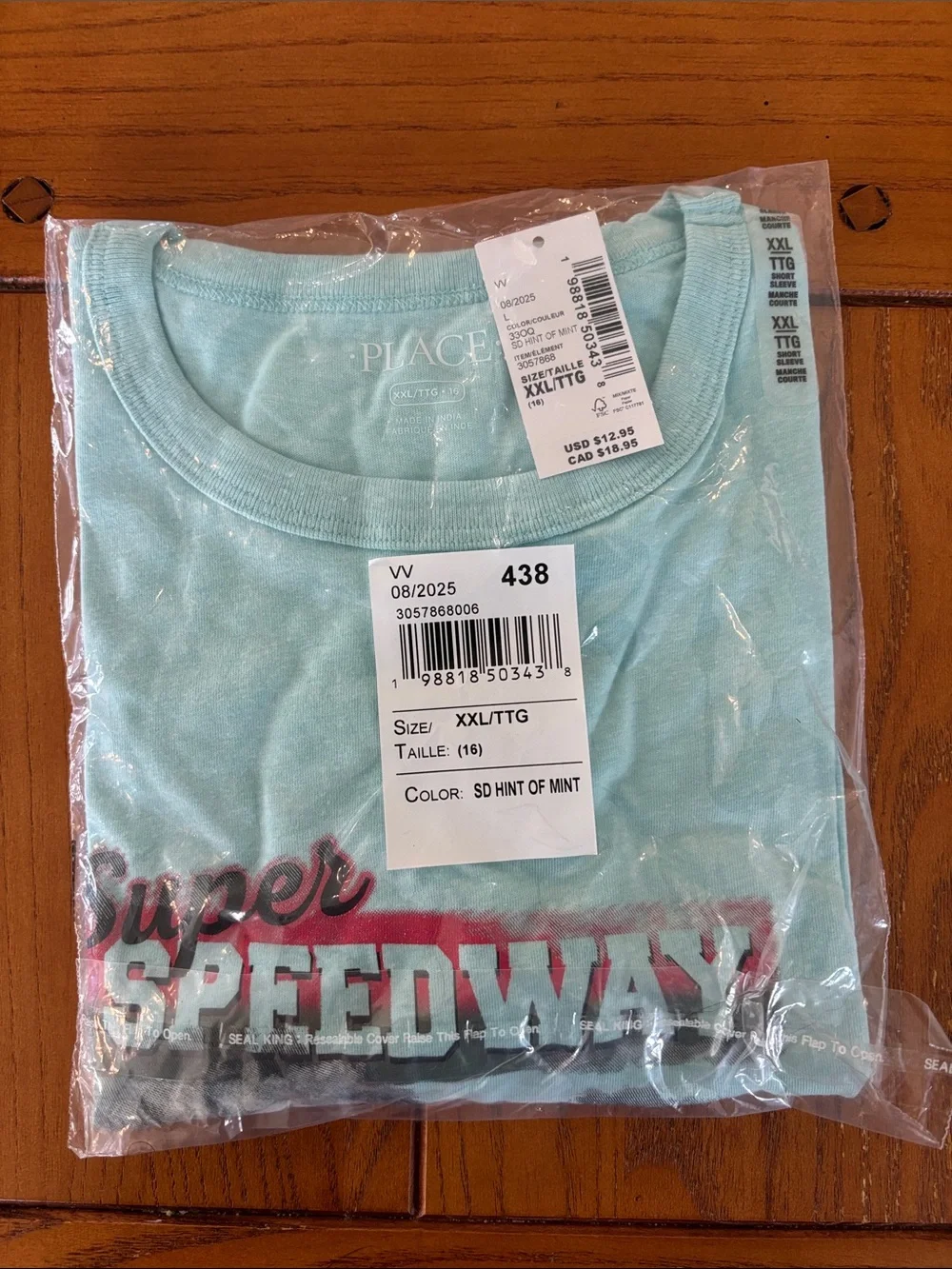 The Children's Place Mint Green 'Super Speedway' Graphic Tee